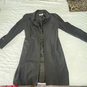 Calvin Klein Graphite Blazer Long Coat